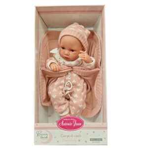 Antonio Juan, Bambola 42 Cm Neonata, Erika Con Copertina, Corpo In Vinile Sessuata