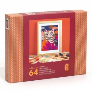 Djeco, Atelier 64 Thread, Ricamo su Canovaccio: L'Arte Tessile Tradizionale Prende Forma