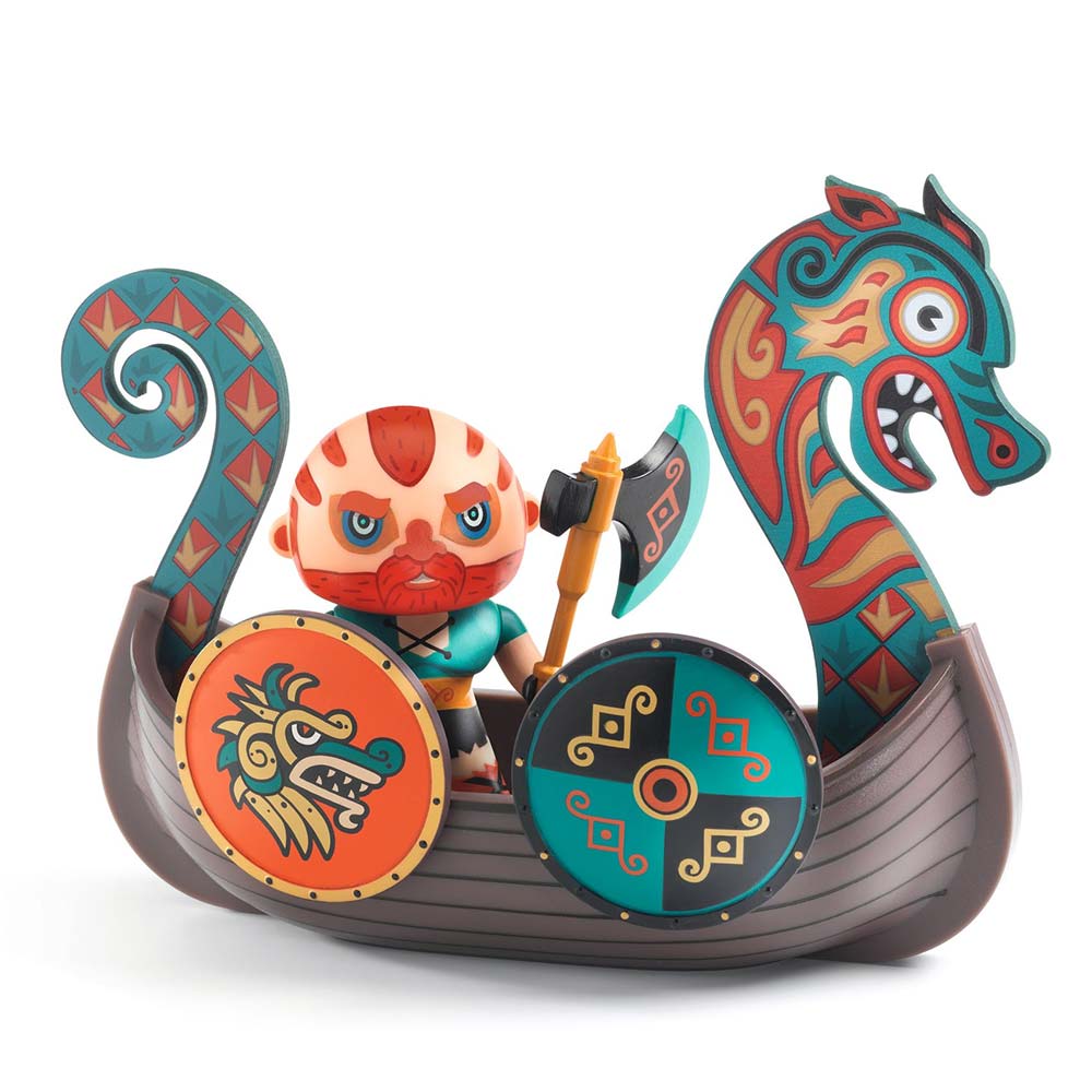Djeco Arty Toys, Drak & Drakkar: Il Valoroso Guerriero Vichingo all'Arrembaggio