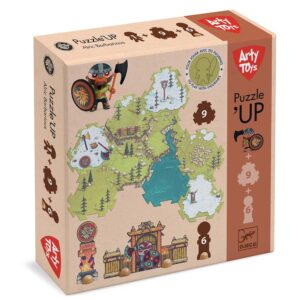 Djeco Arty Toys Puzzl’Up, Alric Barbarious: L'Avventura Vichinga Prende Vita!