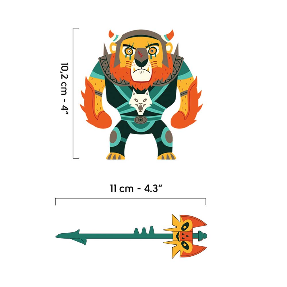Djeco Personaggio 9,5 Cm Con Accessorio, Arty Toys, Ze Furious