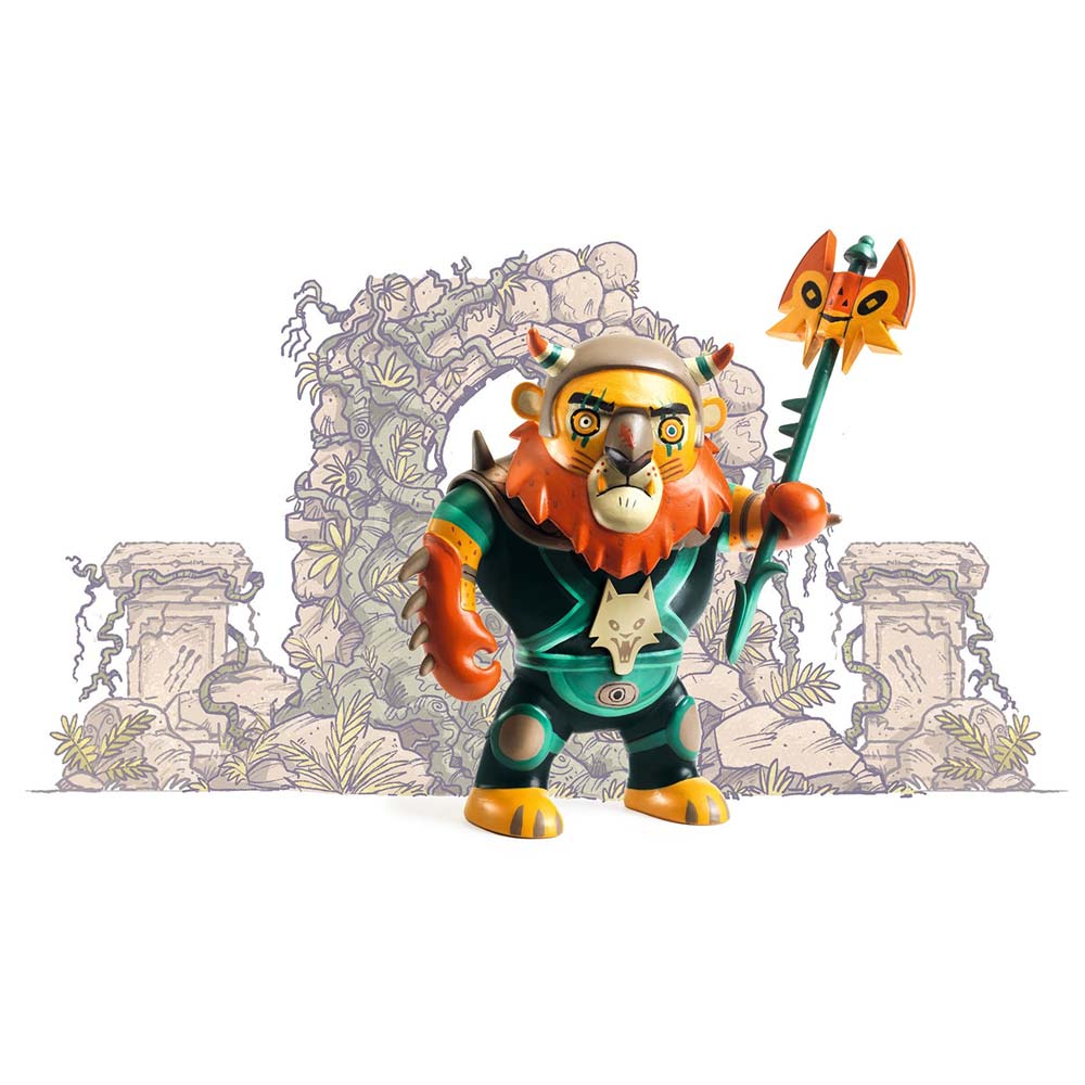 Djeco Personaggio 9,5 Cm Con Accessorio, Arty Toys, Ze Furious