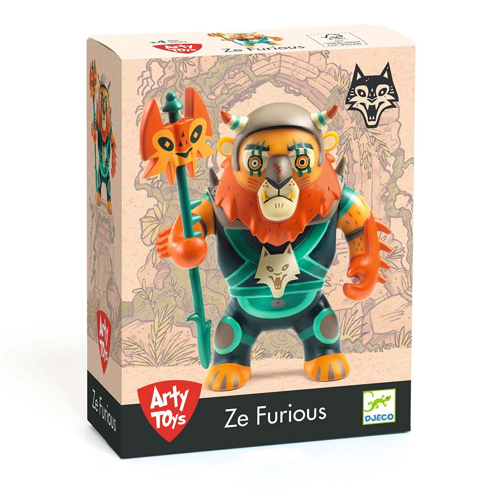 Djeco Personaggio 9,5 Cm Con Accessorio, Arty Toys, Ze Furious
