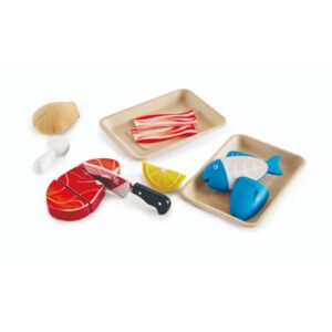 Hape Set Proteine Carne E Pesce Tasty Proteine 9 Pcs
