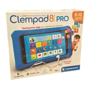 Clementoni Clempad 8 Pro, Display 8 IPS HD, Android 13 Go, 16 GB Memoria WiFi