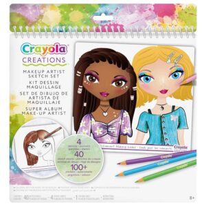 Crayola Creations, Super Album Make-Up Artist, per Disegnare Con Stencil e Stickers