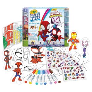 Crayola Color Wonder Spidey Set Creativo Bambini 3+ | 40 Pezzi con Pennarelli Senza Macchia