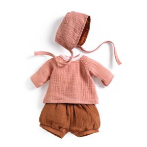 Djeco Pomea, Outfit Per Bambola da 30 a 34 cm, Peach