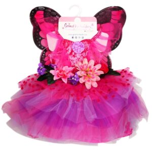 Great Pretenders Costume Fairy Blooms Deluxe Dress e Wings, Taglia Elasticizzata 5-6 anni