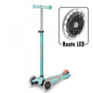 Micro Monopattino 3 Ruote Maxi Micro Deluxe Menta LED