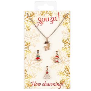 Souza Giftpack Christmas, necklace + 3 charms (1 set/card, 1 card)