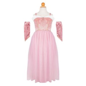 Great Pretenders Abito Da Principessa In Velluto Rosa, Taglia Elasticizzata 3-4 Anni