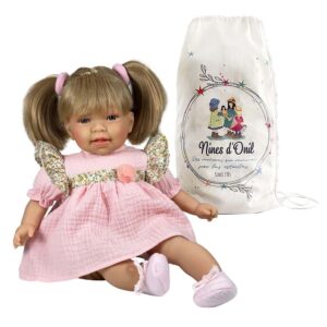 Nines D'Onil, Bambola Cm 40 In Sacca, Little Susi Flowers Blonde hair