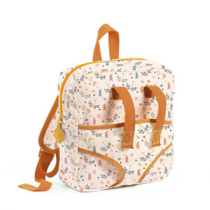 Djeco Pomea, Zaino Poupon 2 in 1 Porta Bambola e Accessori