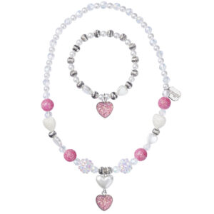 Souza Collana e Bracciale Per Bambina, Set Mikky Heart