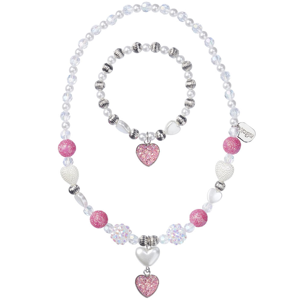 Souza Collana e Bracciale Per Bambina, Set Mikky Heart