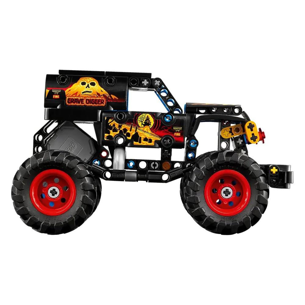 Lego Technic, Monster Jam Grave Digger Fuoco e Ghiaccio Pull-Back
