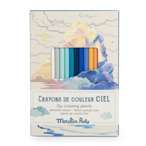 Moulin Roty, 12 Matite Colorate + Carte, Cielo