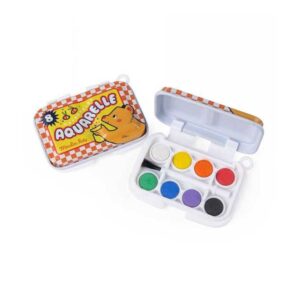 Moulin Roty Mini Scatoletta Acquerello Giallo + Pennellino