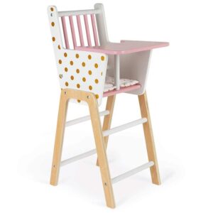 Janod Seggiolone In Legno Per Bambole Fino a 42 Cm, Candy Chic