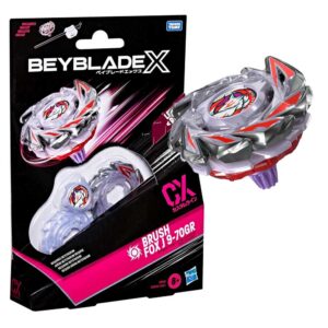 Hasbro Beyblade X, Trottola Con Lanciatore, CX Brush Fox J 9-70GR