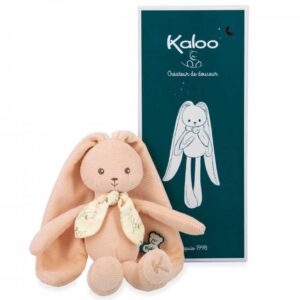 Kaloo Lapinoo, Coniglio Di Peluche Pelo Raso Cm 25, Colore Pesca