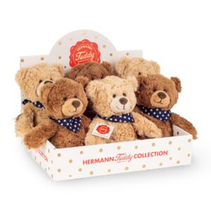 Hermann Teddy, Peluche Orsetto Teddy 2 Colori Assortiti 23 cm - Da 0 Mesi