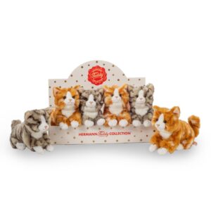 Hermann Teddy, Peluche Gattino 2 Colori Assortiti 18 cm - Da 18 Mesi