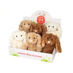 Hermann Teddy, Peluche Coniglietto 3 Colori Assortiti 20 cm - Da 0 Mesi