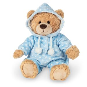 Hermann Teddy, Peluche Orsetto in Pigiama Azzurro 30 cm - Da 0 Mesi