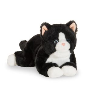 Hermann Teddy, Peluche Gatto Morbido (Floppy) Nero 30 cm - Da 18 Mesi