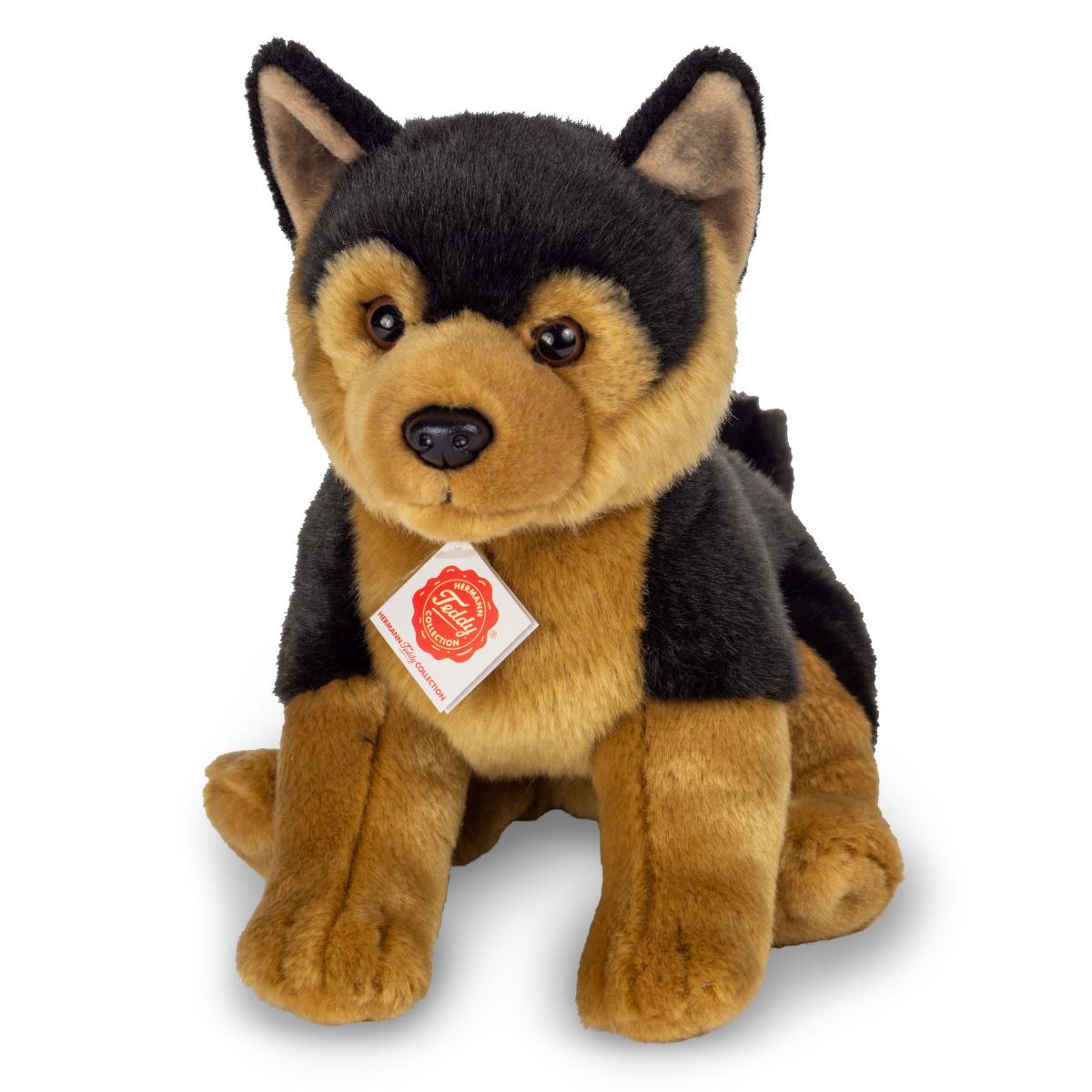 Hermann Teddy, Peluche Cucciolo di Pastore Tedesco Seduto 30 cm - Da 18 Mesi