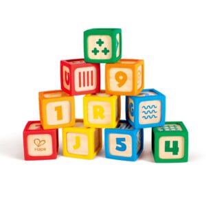 Hape Set Blocchi Sensoriali Primi Passi in Legno e Silicone