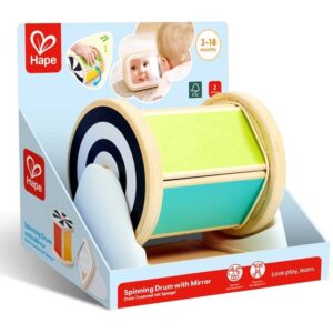 Hape Tamburo Rotante Sensoriale con Specchio Montessori