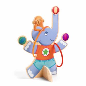 Djeco Oola Hoop Gioco di Abilità e Lancio degli Anelli in Legno