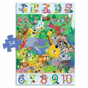 Djeco Puzzle Gigante 1 a 10 Giungla Gioco di Osservazione e Conteggio