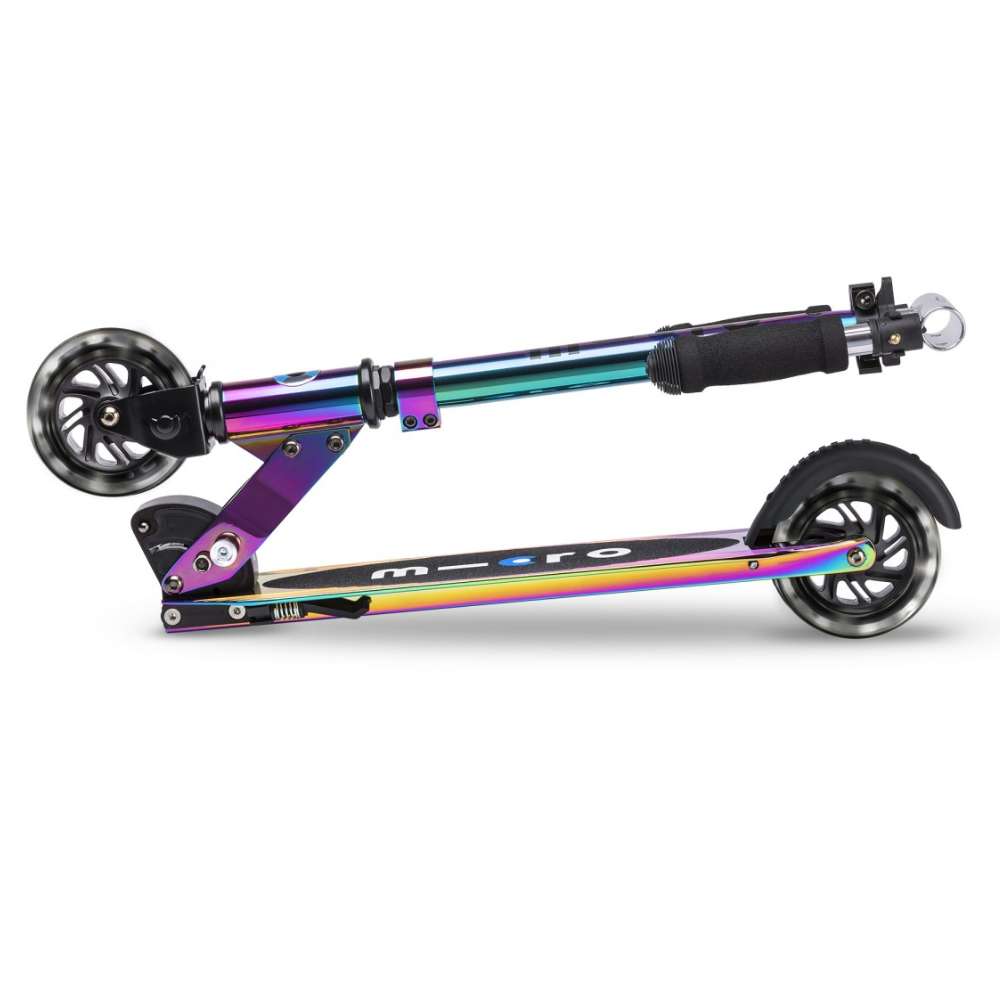 Micro Monopattino Pieghevole, Portata 100Kg, Sprite Led Neochrome