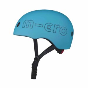 Micro, Casco Con Luce, Blu Oceano - Taglia M / 52-56Cm