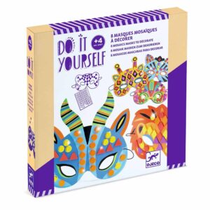 Djeco Kit Mosaico Creativo Maschere della Giungla Fai-da-Te