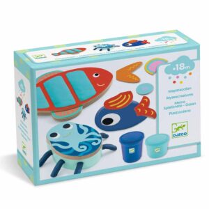 Djeco Mapataoceano Primo Kit Plastilina con Accessori in Legno