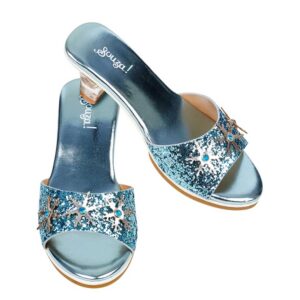 Souza Ciabatte Regina Dei Ghiacci Con Tacco, Celeste Metallizzato, Tg 30/31 (1 Paio)