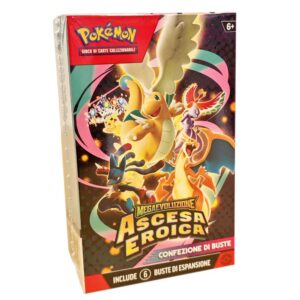 Pokemon 2.5 Bundle 6 buste Megaevoluzione - Ascesa Eroica (IT)