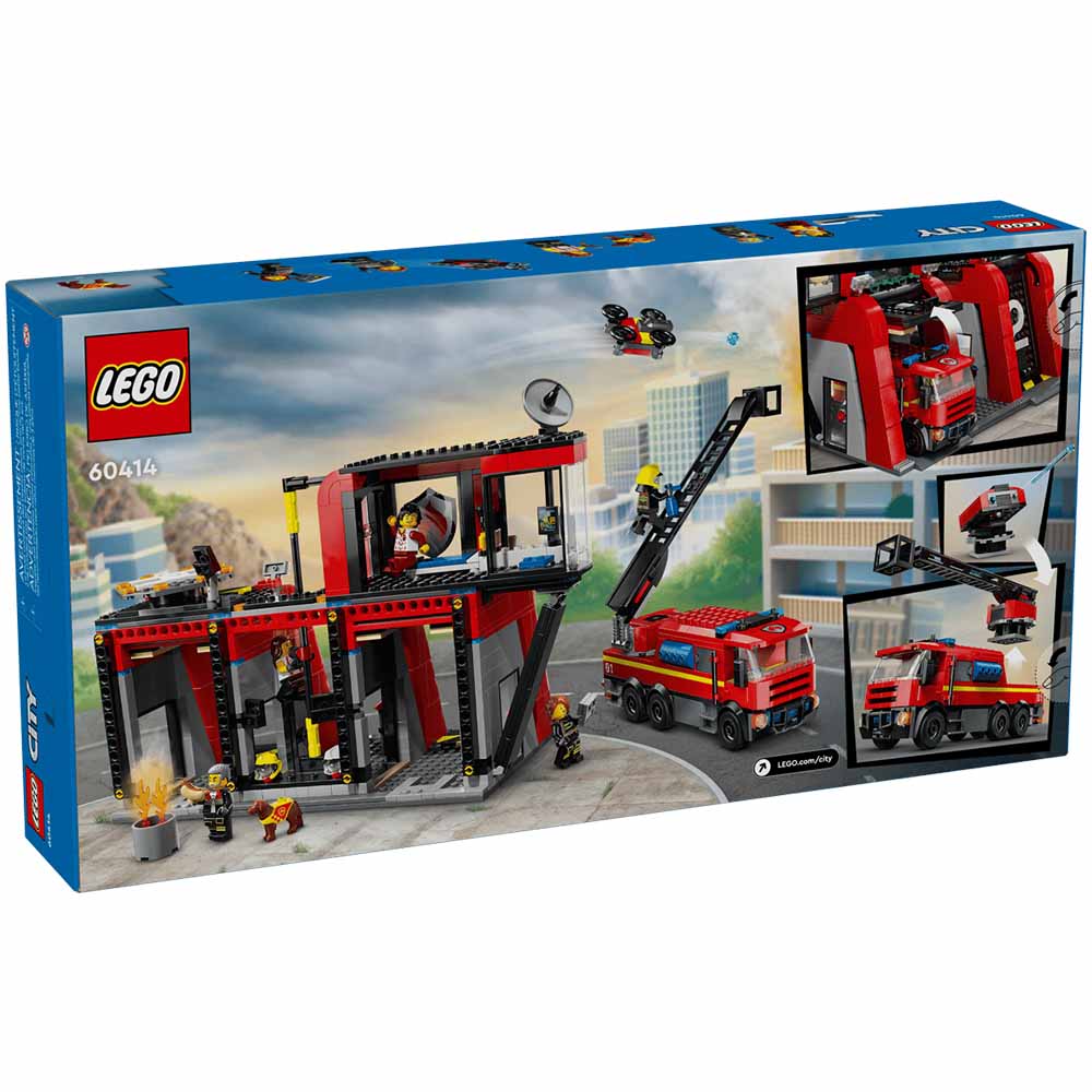 Lego, City Fire, Caserma Dei Pompieri E Autopompa