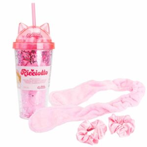 Nice Pink it, Bicchiere Con Arricciacapelli Beauty Routine Ricciotto