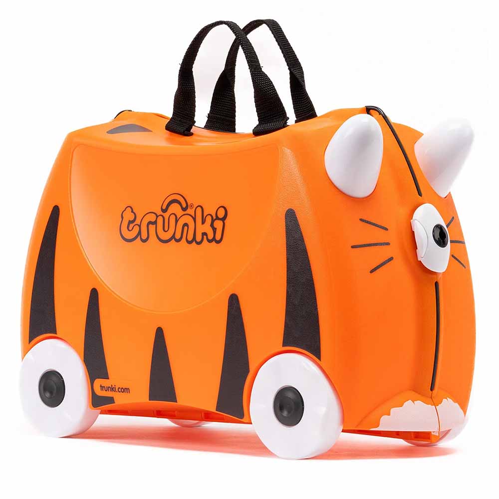 Trunki Valigia Cavalcabile Con Ruote, Tiger Arancio