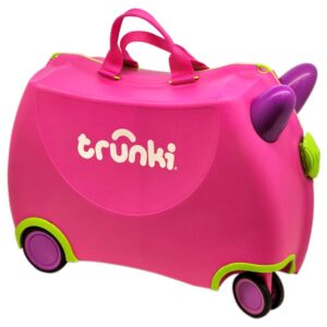 Trunki Valigia Cavalcabile Con Ruote Piroettanti 360, Trixie Rosa