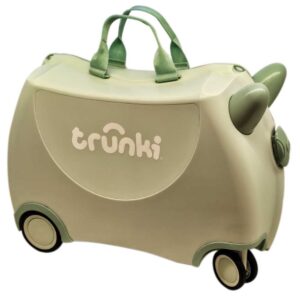 Trunki Valigia Cavalcabile Con Ruote Piroettanti 360, Solid Green