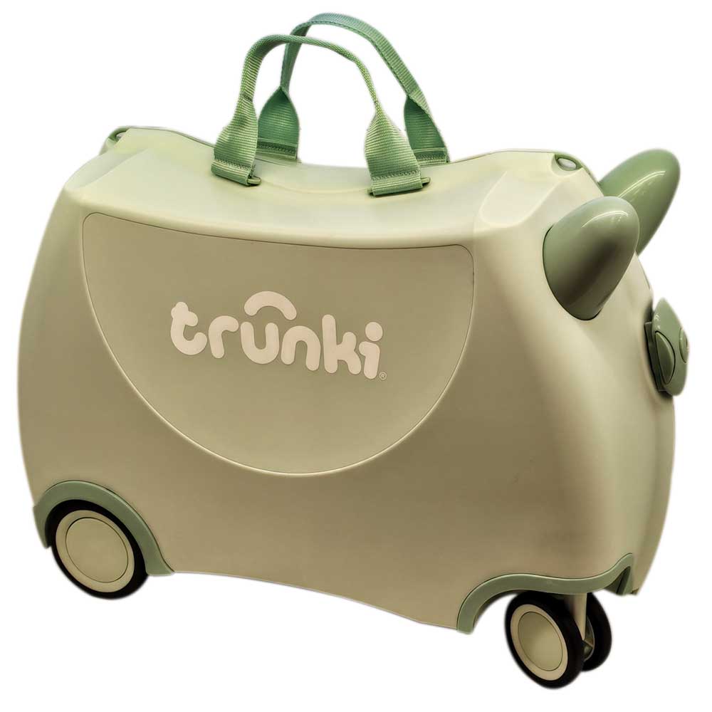 Trunki Valigia Cavalcabile Con Ruote Piroettanti 360, Solid Green