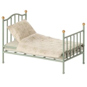 Maileg, Letto Singolo Vintage, Topo - Menta