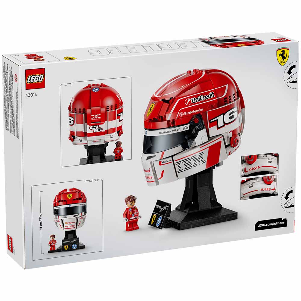 Lego Editions, Casco di Charles Leclerc Scuderia Ferrari HP
